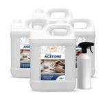 100% Acetone Gel Polish Remover 20L+Bottle Acrylic Nail Remover for Home & Salon