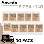 10 Pack Boveda 62% 14g Size 4 2 Way Humidity Control Packs  - Save 20% Multibuy