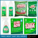 CITRIC ACID POWDER BICARBONATE SODA LIQUID DISHWASHER SALT CRYSTAL VINEGAR SPRAY