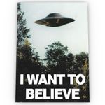 I Want to Believe XFiles Movie Poster Satin High Quality Archival A1 A2 A3