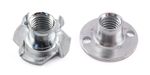 M10 Tee Nuts Climbing Wall Hold Fixing Pronged Screw Threaded Insert Zinc Plated