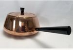 Vintage Swiss copper Culinox saucepan with lid
