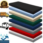 Heavy Duty Waterproof Garden Bench Seat Cushion 2 3 4 Seater Outdoor removeable