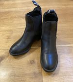 Hy Equestrian Black leather Jodhpur Boots, Size 1