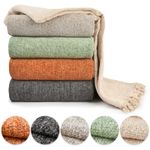 Throw Blanket for Sofas Couch Bed Runner Chenille Super Soft Cotton Darcy