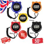 New Digital Handheld Sports Stopwatch Stop Watch Timer Alarm Counter UK Seller