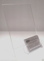 Menu Holders Poster Sign & Display with Business Card Holder A6 A5 A4 DL Acrylic