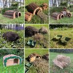 Hedgehog House Habitat Nesting Hibernation Box Hogitat Wooden Nest Shelter Home