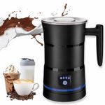 4 in 1 Electric Milk Frother Steamer Automatic Latte Coffee Foam Maker Black
