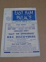 Peter Brough 1940 Palace Theatre, East Ham Programme (Elsie & Doris Waters)