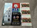 1997 Division 1 Playoff Final Off Final Programme + Stubs - Palace Vs Shef Utd