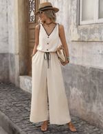 Brand New Size 10 Loose Fitting Jumpsuit Spring Summer Holiday Vacation Casual