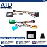 Radio Decoder Loom For Fiat Ducato Android 16 Pin Custom Fit X290 ATD ARL-63017