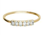 Pure 9ct Gold 1.80 TCW Oval Cut Half Eternity Band Ring - All Sizes Available