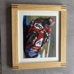 Neil Hodgson Super bike Rider Signed Photograph Framed