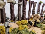 scene setting for Star wars vintage collection POTF endor trees forest ewok HALF