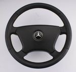 Mercedes W124 Thumb Grip Steering Wheel Genuine OEM Retrimmed in New Leather