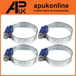 4x Worm Drive Hose Clip 25-40mm Rubber Pipe Jubilee Type Clamp Radiator Tractor