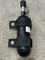 1L STEEL DIVING CYLINDER AND MOUNTING STRAPS FOR SUIT INFLATION