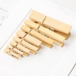 50pcs Mini Wooden Pegs Craft Hanging Wedding Photo Small Craft Clothes Clips