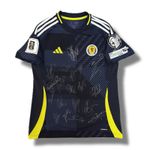 Squad Signed SCOTLAND World Cup ‘26 Qualifiers Football Home Shirt - COA & Proof