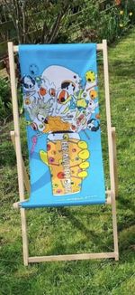 1 Rare Beavertown Neck Oil Skull Deck Chair Brand New Garden Furniture Man Cave 