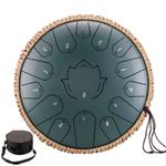 Hluru Steel Tongue Drum Glucophone 13 Inch 15 Notes C Tone Music Drum Ethereal D