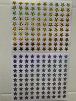 200-2000 gold and silver star stickers