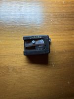 CHANEL Black Plastic Makeup Pencil Sharpener Gold Writing
