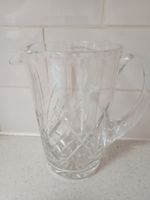 Beautiful Vintage Cut Glass Large Water Jug Pitcher Candle light supper
