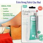 Extra Strong Fabric Glue 50g | Washable Adhesive Repair Hemming Sewing Textile