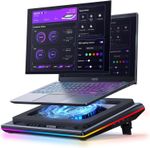 llano V12 Ultra Laptop Cooling Pad with Intelligent Software Control, RGB Gaming
