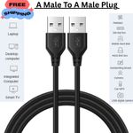 USB 2.0 A to A Cable Male to Male Lead Copper High-Speed Data 50cm