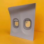 Airbus A320 Double Interior Window Wall Panel With Blinds Aircraft Upcycle Prop
