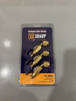 Yellow Jacket 45° Angle Compact Ball Valves 1/4” Pack of 3 93842 Brand New