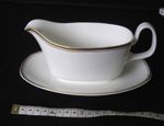 Royal Doulton Gold Concord Gravy Boat & Underplate excellent