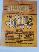 The Beatles at the Cavern Club poster Vintage metal sign
