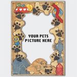 Rhodesian Ridgeback Wooden Picture Frame Die-Cut 2-Dimensional 5" x 7" Holds 4" 