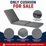 Replacement Cushion for Keter Daytona Rattan Effect Sun Lounger Graphite Grey
