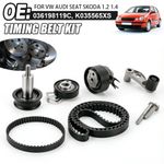 Timing Cam Belt Kit For VW Polo Mk4 9N Mk5 6R 1.4 2001-2014 036198119A KP35565XS