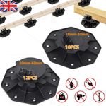 20 X Adjustable Decking Pedestal Riser Foot Bearing Support 18mm-30mm Adjustable