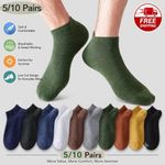 Bamboo Trainer Socks for Men & Women, Breathable & Cushioned Anti-Blister Ankle
