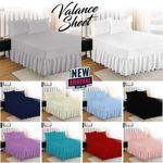 Extra Deep Fitted Valance Sheet Bed Sheets OR Pillowcase Single Double King Size