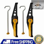 1 Pair Locking Lockable Roof Bar Ladder Clamps Adjustable RAS21