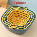 6 pcs. Colander Drain Basket/bowls /Filter Basket, / Vegetable washing .
