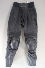 FURYGAN BLACK LEATHER KEVLAR REINFORCED BIKER TROUSERS WAIST 30"/INSIDE LEG 30"