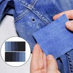 10PCS Iron On Denim Patches Jeans Fabric Repair Patches Clothes Mending Stickers
