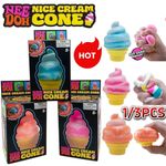 NeeDoh Nice Cream Cone Ice Cream Squishy Toy Fidget Toy Anxiety Sensory Toys