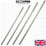 Stretcher Bar Chain Link Fence Tensioning Bar Heavy Duty Galvanised - Pack of 10