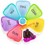 Pill Box 7 Compartment 7 Day Weekly Tablet Organizer Medicine Storage Dispenser
